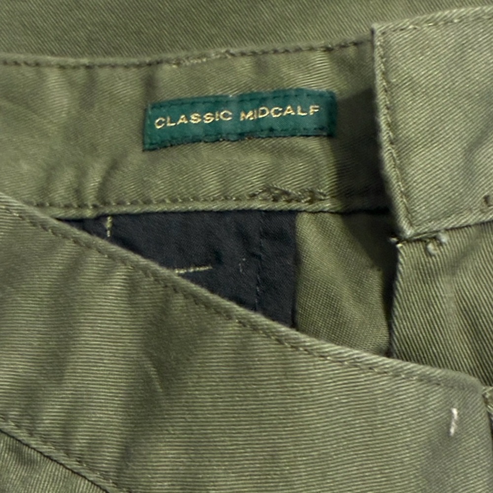 Lauren Ralph Lauren Classic Mid Calf Capri Pants Women’s Sz 10 Olive Green - Picture 10 of 15